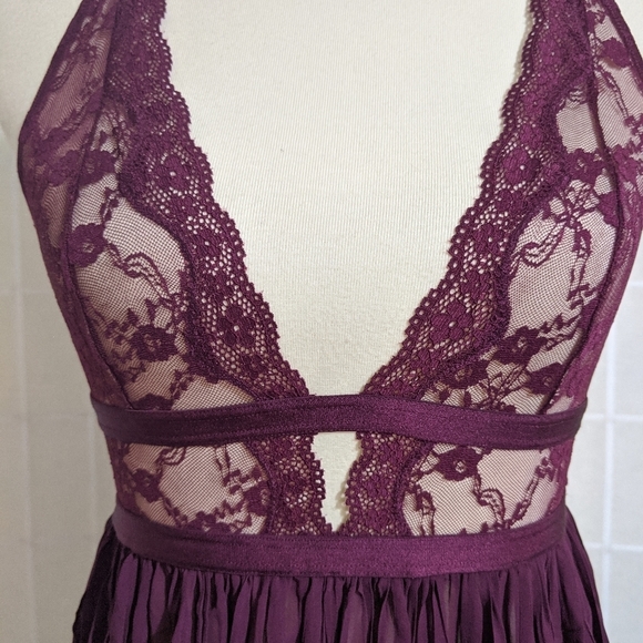 VICTORIA'S SECRET COLLECTION Babydoll Nightie Lace Red - Picture 2 of 10